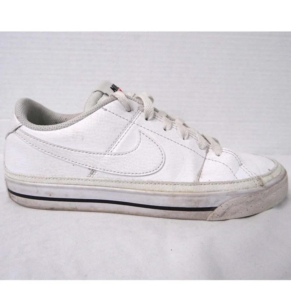 Nike Sport‎ Shoes DH3161 101 White Lace Up Sneakers Youth Size 6.5